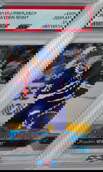 2016 Upper Deck Brayden Point RC Young Guns Rookie Card PSA 10 Gem Mint