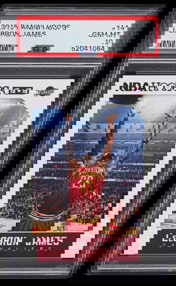 2015 Panini Hoops LeBron James Chalk Toss #14 PSA 10 GEM MINT