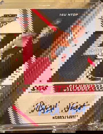 2020 Panini Stars & Stripes Nick Kurtz Patch Auto /25