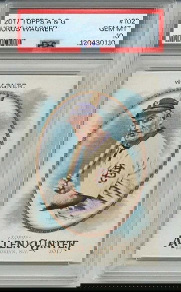 2017 TOPPS ALLEN & GINTER #102 HONUS WAGNER CARD PIRATES PSA 10 SP LOW POP