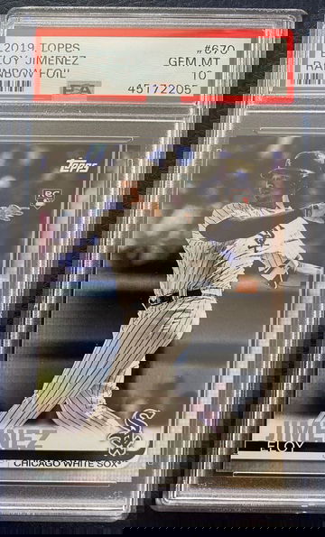 Eloy Jimenez 2019 Topps Series 2 #670 Rainbow Foil PSA 10