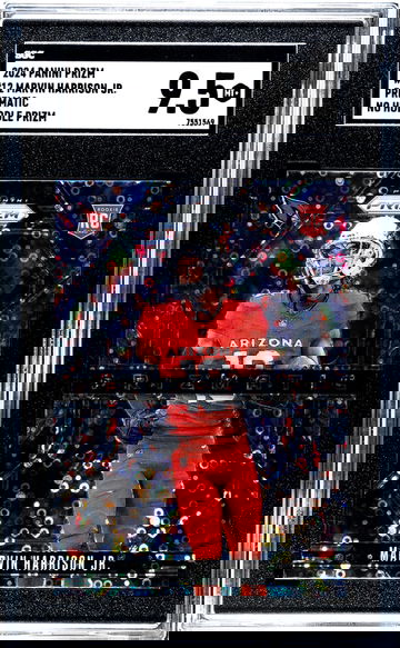 2024 Panini Prizm #12 Marvin Harrison Jr. Prizmatic No Huddle Prizm SGC 9.5