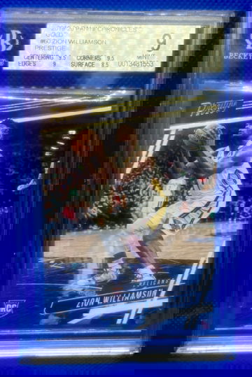 2019-20 Panini Chronicles Zion Williamson Rookie RC Prestige GOLD /10 BGS 9 Mint