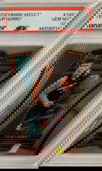 2019 Panini Select Tyler Herro PSA 10 Gem Mint #169 Miami Heat