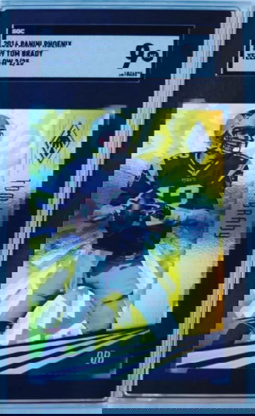 2015 Panini Phoenix YELLOW/GOLD Prizm Tom Brady #59 - SN 2/25 - SGC 9 - FIRST YEAR 