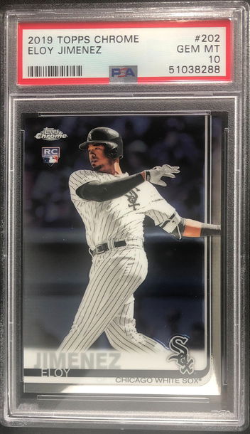 2019 Topps Chrome Eloy Jimenz PSA 10