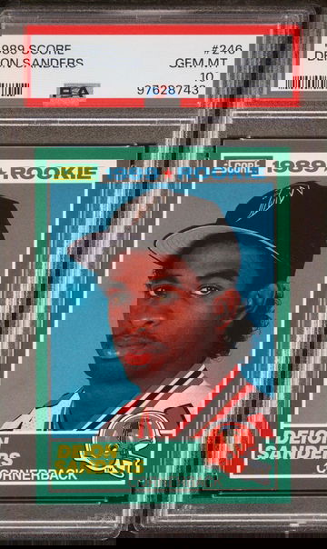 1989 Score Rookie Deion Sanders #246 PSA 10