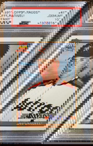 1991 Topps Traded Tiffany Jeff Bagwell RC PSA 10 gem mint