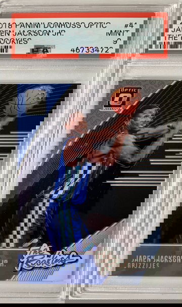 2018 Panini Donruss Optic Jaren Jackson Jr The Rookies PSA 9 Mint #4