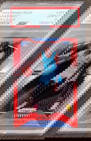 2019 Panini Prizm Ja Morant Ruby Wave #249 Rookie PSA 10 Gem Mint