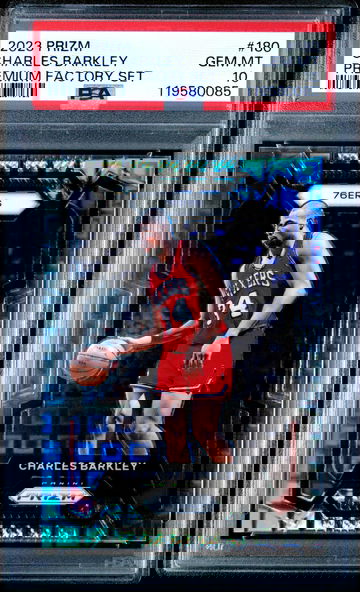 Charles Barkley 2023 Panini Prizm Premium Factory Set #180 PSA 10