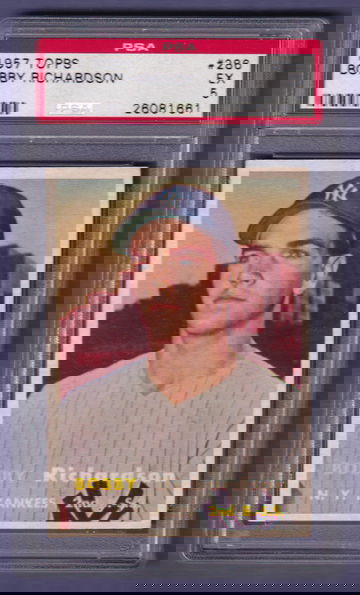 1957 Topps #286 Bobby Richardson PSA 5