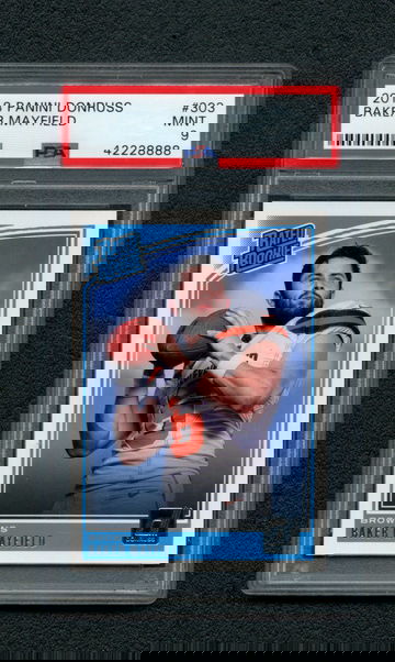 2018 Donruss #303 Baker Mayfield RC PSA 9