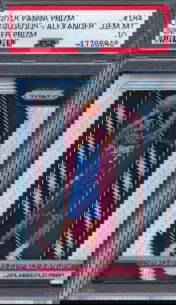 2018 Panini Prizm Shai-Gilgeous Alexander Silver Prizm PSA 10