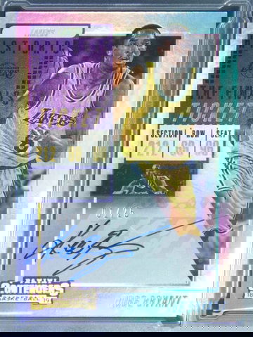 2018 Kobe Bryant 2018 Historic Rookie Season Autographed The Finals Ticket 1/25