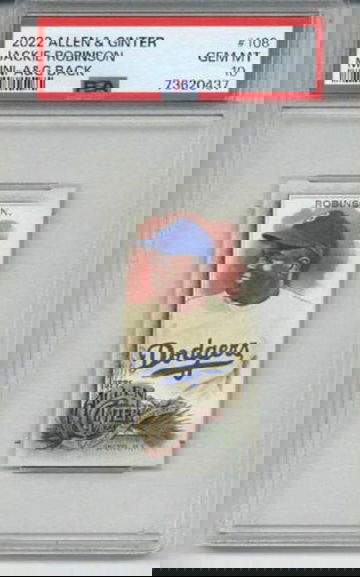 2022 TOPPS ALLEN & GINTER MINI A&G BACK #108 JACKIE ROBINSON PSA 10 LOW POP