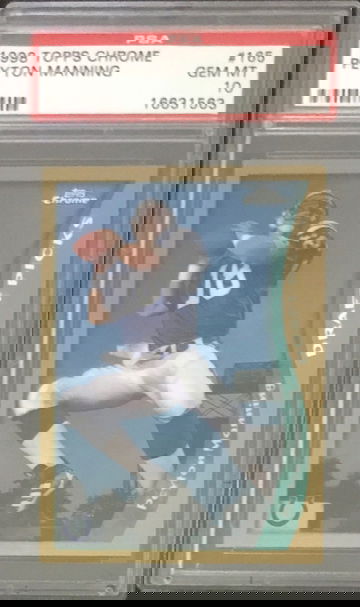 1998 Topps Chrome Peyton Manning RC #165 PSA 10