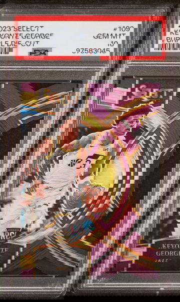 2023 Panini Select Purple Die-Cut Keyonte George #109 /99 PSA 10