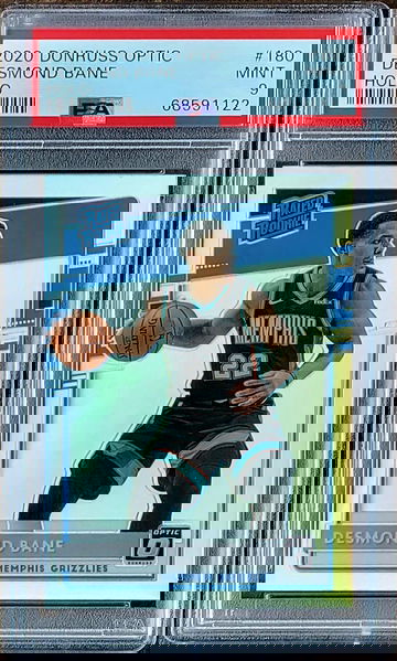 2020 DESMOND BANE Panini Donruss Optic HOLO Prizm PSA 9 POP 42 Rookie RC #180 