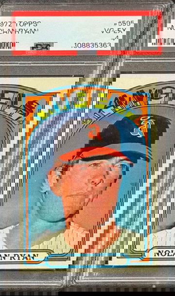 1972 Topps #595 Nolan Ryan PSA 4