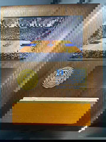 Authentic piece of University of Dukes Cameron Indoor Stadium floor 