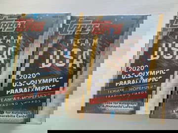2020 TOPPS Team USA Olympic and Paralympic Blaster lot of 2