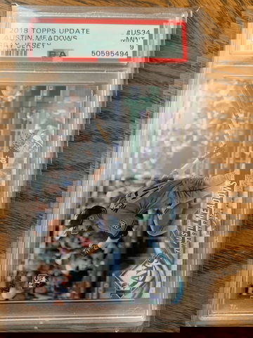 2018 Topps Update Austin Meadows PSA 9