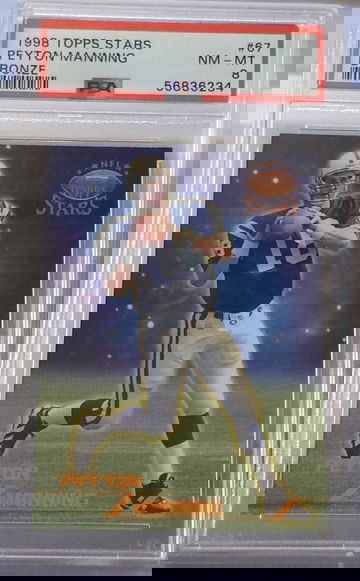 1998 Topps Stars Bronze #67 Peyton Manning RC 6164/8799 PSA 8