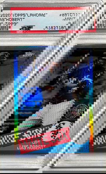 2020 Topps Chrome Luis Robert 1985 Topps PSA 9 MINT
