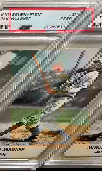 1961 GOLDEN PRESS #32 HONUS WAGNER PSA 2.5 GOOD+