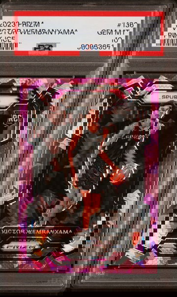 Victor Wembanyama Prizm 2023 Pink Ice Rookie PSA 10