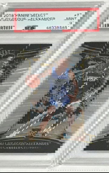 2018 Panini Select Concourse Shai Gilgeous-Alexander #7 PSA 9