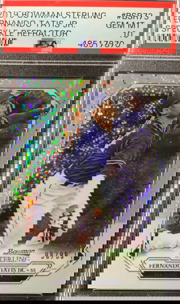 2019 Bowman Sterling Fernando Tatis Speckle Refractor #96/99 POP 15