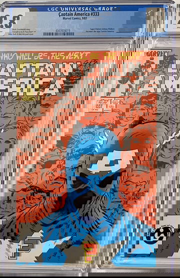 CAPTAIN AMERICA # 333 MARVEL COMICS 1987 CGC 9.8 WHITE PAGES