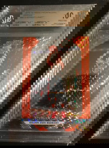 Stephen Curry 2018 Prizm mosaic orange rookie /99 bgs 10 pristine