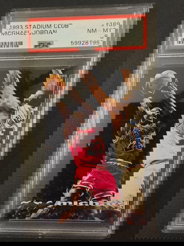 1993 Stadium Club #169 Michael Jordan PSA 8