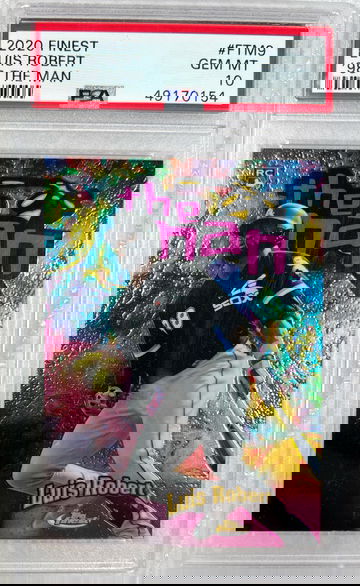 2020 Finest Luis Robert RC #FTM-9 ‘98 The Man SP PSA 10 Gem Mint