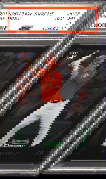 2011 Bowman Chrome #175 Mike Trout PSA 8