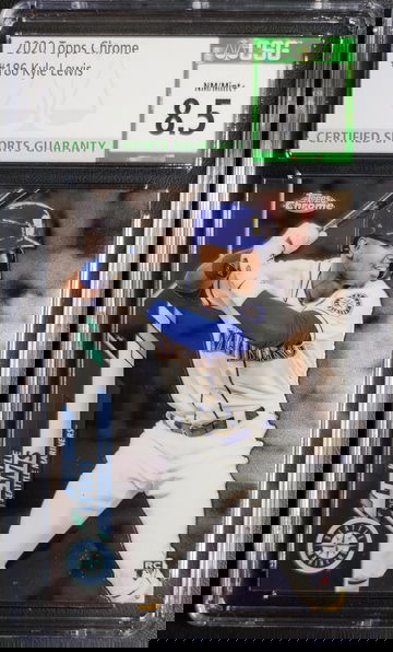 2020 Topps Chrome #186 Kyle Lewis RC CSG 8.5 NM-MT+