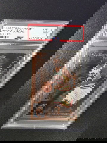 1996 TOPPS CHROME  PRO FILES #PF-3 MICHAEL JORDAN  PSA 9