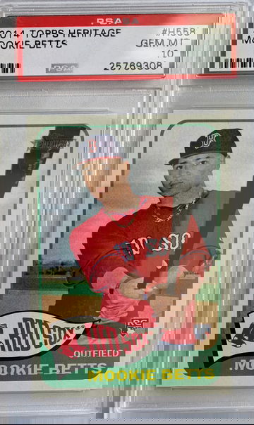 2014 Topps Heritage Mookie Betts PSA 10