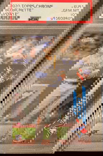 2020 Topps Chrome Update Bo Bichette PSA 10