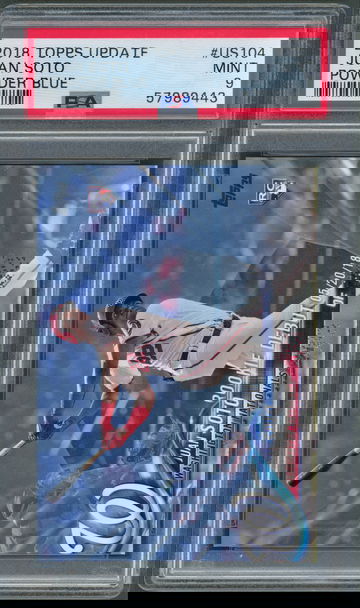 2018 Topps Update Juan Soto Powder Blue #/50 PSA 9 Mint Rookie