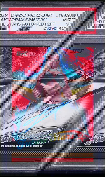 2024 Topps Chrome #FSAUNU Umar Nurmagomedov Future Stars /5 PSA 9