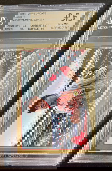 2014 Mookie Betts Topps Update Gold Rookie Debut BGS 9.5