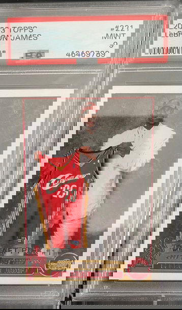 2003 Topps Basketball LeBron James ROOKIE RC #221 PSA 9 MINT