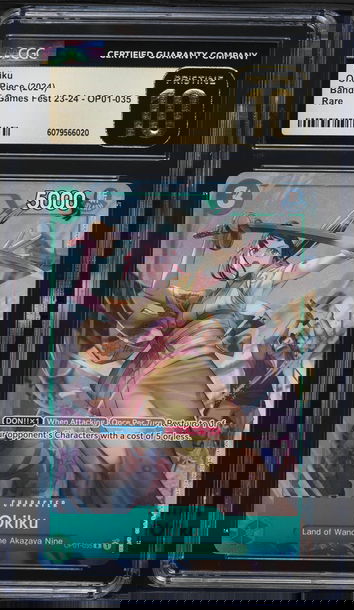 2024 One Piece Bandai Games Fest Okiku #OP01-035 CGC 10 PRISTINE