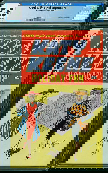 ARCHIE GIANT SERIES MAGAZINE #7, CGC 7.5 VF-