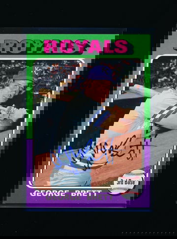 2003 Topps Fan Favorites FFA-GBR George Brett SP 1975 Design Auto RARE