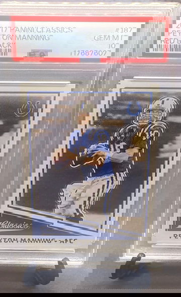2017 Panini Classics Peyton Manning Red Back Parallel       PSA 10   